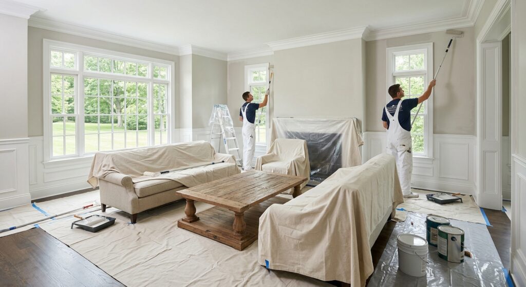 Professional painting services Westchester County NY for interior walls and ceilings